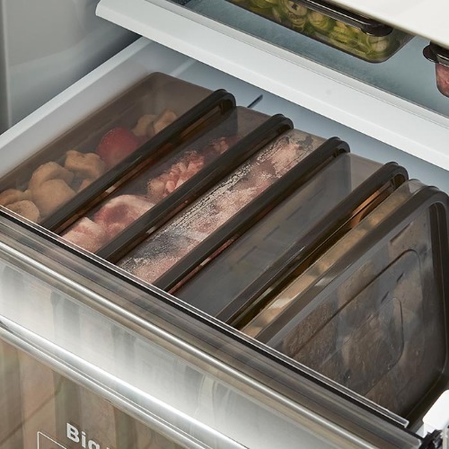 [한샘] SOK 프레시 말랑한 소분용기 1500ml 4P 냉동밥 보관 밀폐용기 반찬통 냉동실 냉장고 정리용기